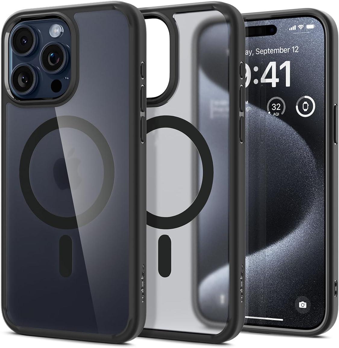 Чохол Spigen для iPhone 15 Pro - Ultra Hybrid MagSafe, Frost Black (ACS06720)