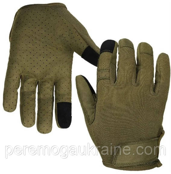 Рукавички тактичні сенсорні MIL-TEC Combat Touch Olive 12521101 2ХL