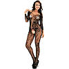 Боді Сітка Відкрита Промежина Еротичний Одяг Бодистокінг Рукав, фото 8