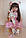 Лялька Реборн (Reborn) 55 см вініл-силіконова Мілана в наборі з соскою, пляшкою та іграшкою Можна купати, фото 6