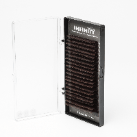 Вії Infinity темний шоколад Mix M 0.07, 8-12 мм