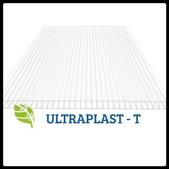 Стільниковий полікарбонат — ULTRAPLAST (Стандарт) 8 мм прозорий