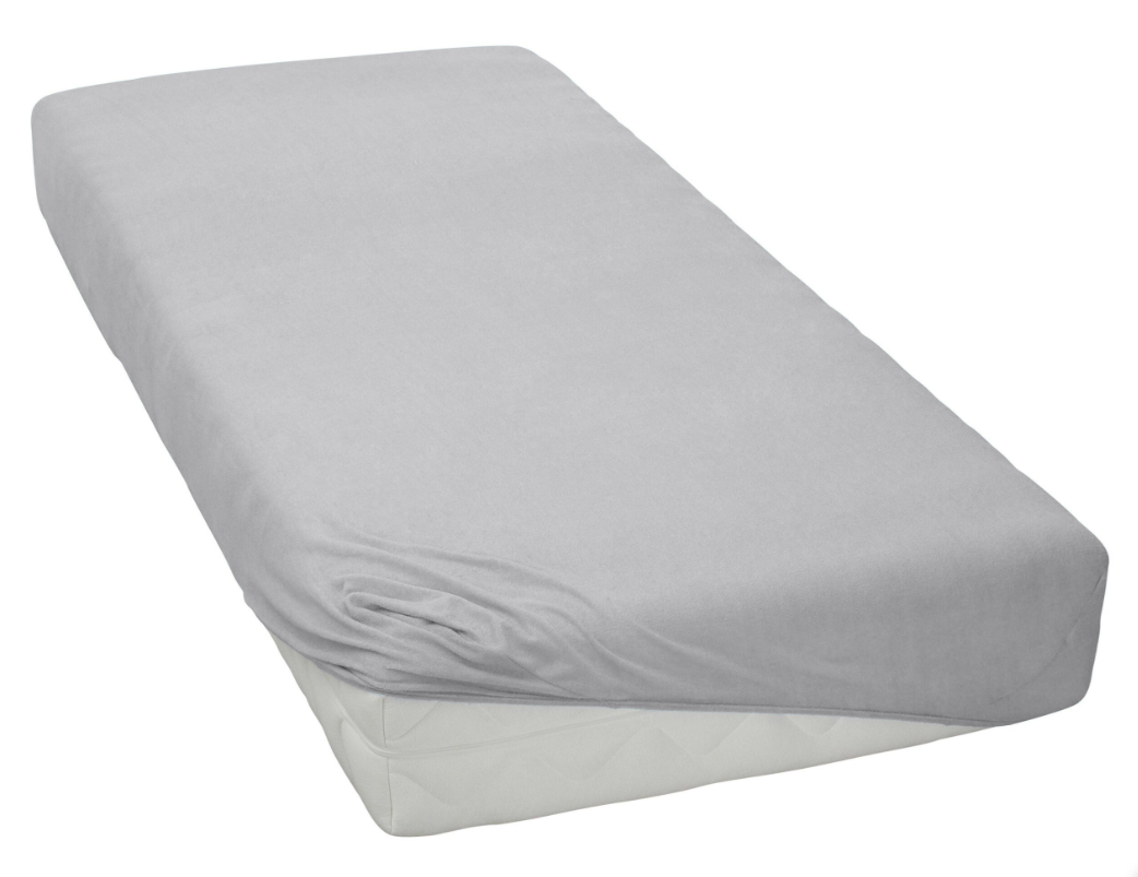 Простирадло на резинці 200 220 трикотажне щільне натяжне, велике натяжне простирадло якісне Сірий, фото 1