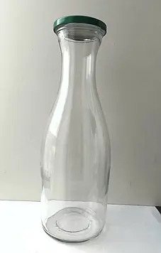 12 шт пляшка скло 1000 мл з кришкою то 66 упаковка