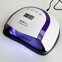 Ультрафіолетова LED лампа SUN DJ 2V 192 Вт для сушки гель-лаку, гелю з малиновим, фото 6