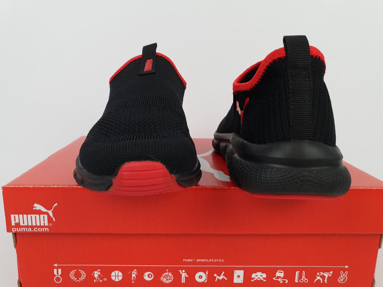 Puma black cheap red