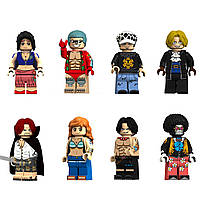 Набір чоловічки Ван Пис Піс фігурки для лего lego 8 штук міні фігурка One Piece
