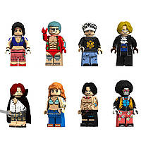 Набор человечки Ван Пис фигурки для лего lego 8 штук мини фигурка One Piece