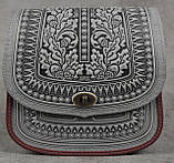 Авторська шкіряна сумка "Дубок" ручної роботи, велика сумка з натуральної шкіри, фото 10