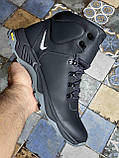 Чоловічі теплі зимові стильні черевики  з натуральної шкіри Nike model-B16, фото 9