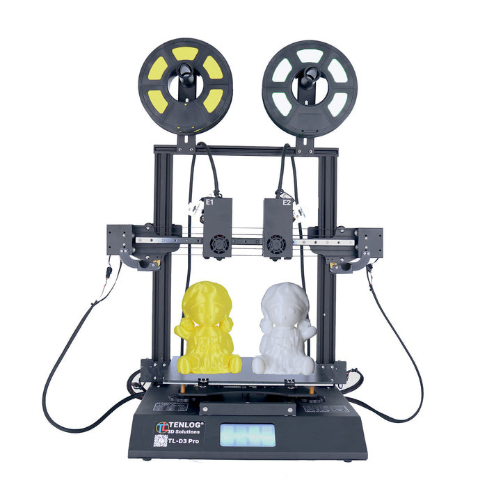СТОК TENLOG TL-D3 Pro Незалежний подвійний екструдерний 3D-принтер, розмір друку 300x300x350 мм