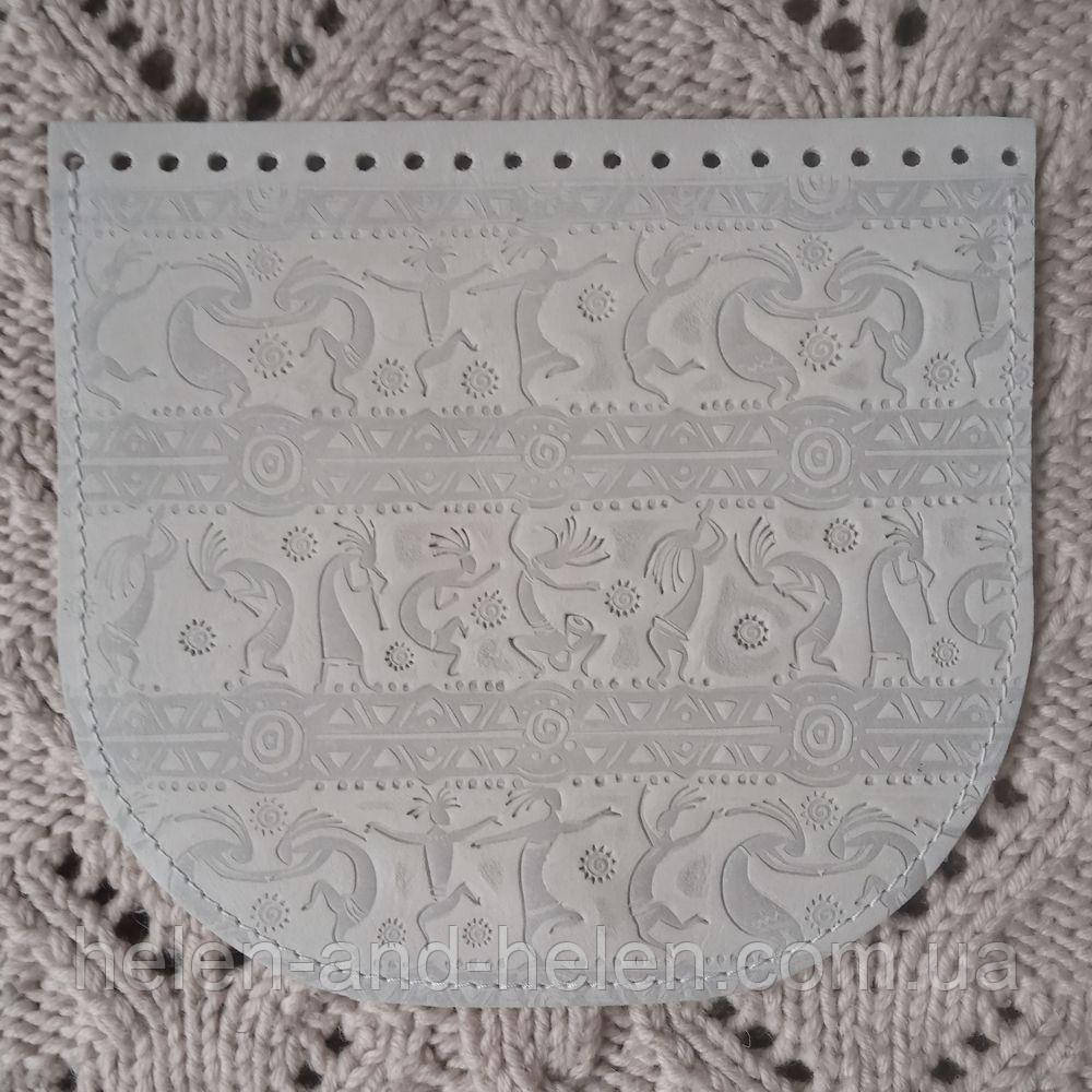 Клапан сумки. "Кокопеллі". Колір Білий, фото 1