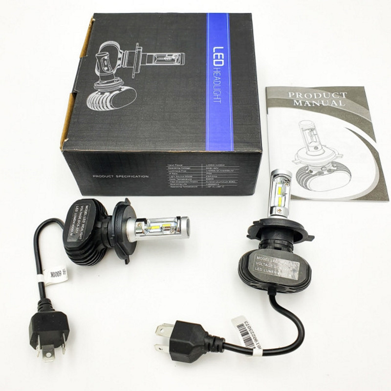 Комплект автомобильных LED ламп S1 H4 - Светодиодные лампы, Автолампы, Ближний, дальний свет, Автосвет и - фото 8 - id-p1550631765