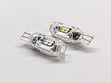Світлодіодна автомобільна лампа T10 W2,1x9,5d 12 V 5 SMD 3030+5050 WHITE з лінзою, неполярна, фото 3