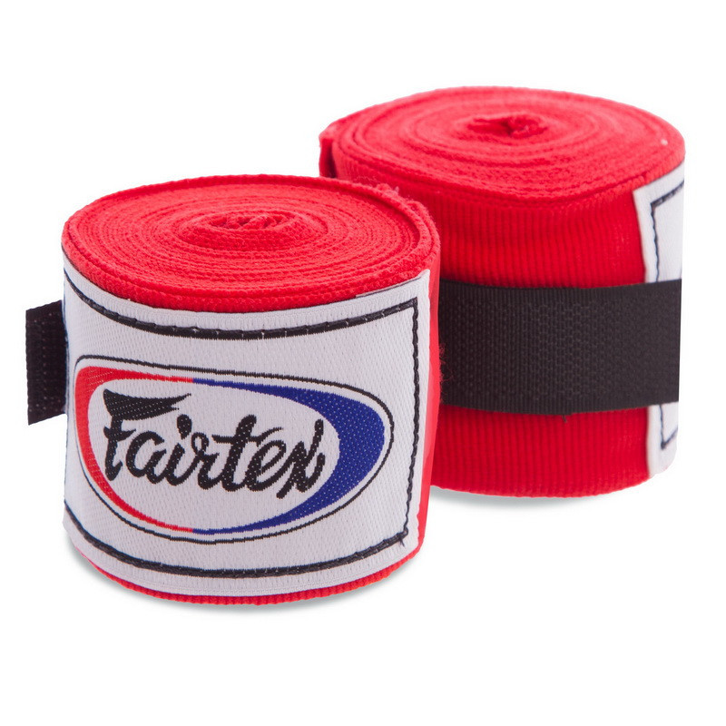 Бинты для бокса 3м хлопок FAIRTEX HW2-3, Черный: Gsport Красный - фото 2 - id-p1287816307