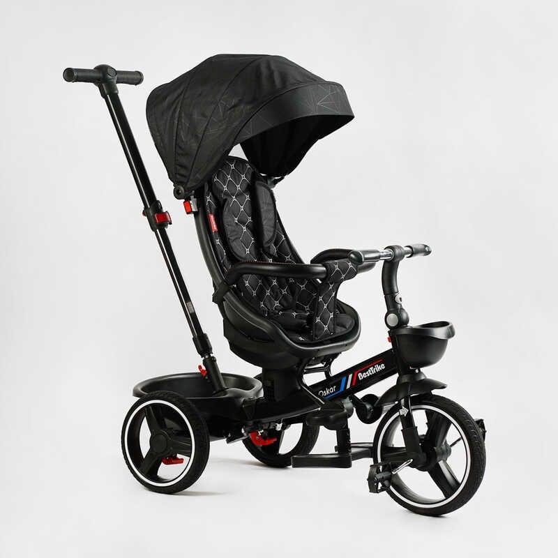 Триколісний велосипед коляска BestTrike Oscar 6390 — 65-701 з поворотним сидінням, прогумованими PU колесами, фото 1