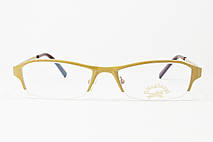 ТИТАНОВА Оправа для окулярів для зору напівобідкова золотиста. Единбург (модель 19), фото 3