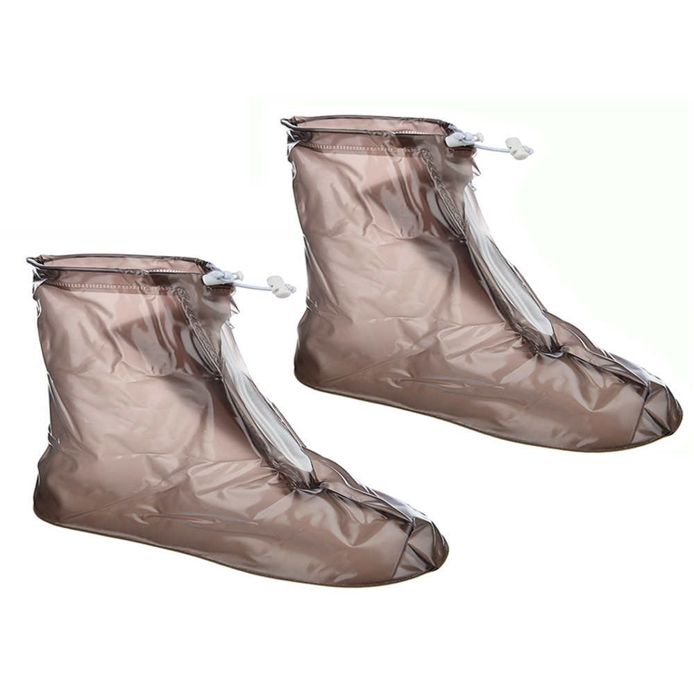Чехлы на обувь от дождя (размер XXL - 31см) Коричневые, дождевики для обуви, многоразовые бахилы от дождя (VF) - фото 2 - id-p1855861104