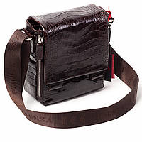 Мужская сумка кожаная коричневая Eminsa 6069-4-3