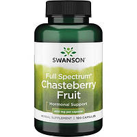 Плоды витекса, фитодобавка при ПМС, Chasteberry Fruit, Swanson, 400 мг, 120 капсул