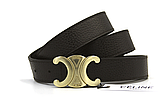Жіночий Ремінь Двосторонній CELINE 38 мм чорний коричневий, фото 5