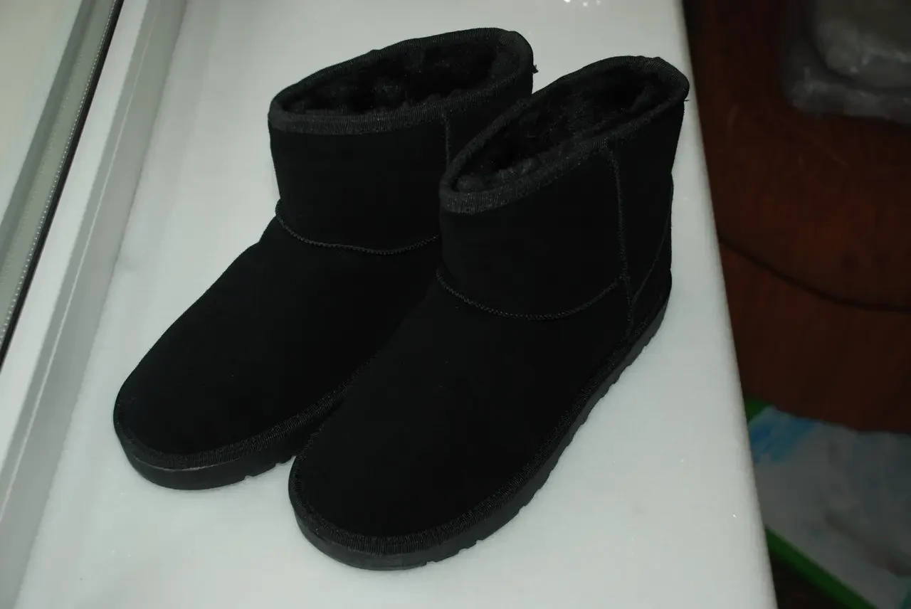 Угги женские замшевые Ugg Australia в 2 цветах. Черный, 39 - фото 4 - id-p1215108820