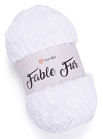 Fable Fur Yarnart-965 білий