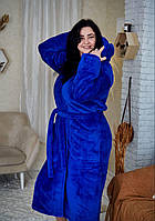 Махровый женский халат, тёплый пушистый