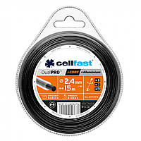 Леска для триммера Dual Pro - круглая с сердечником 2,4 мм x 15 м Celfast Cellfast