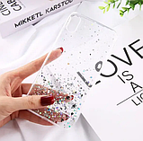 Блискучий чохол з срібною фольгою Samsung Galaxy A22 5G (SM-A226), фото 3