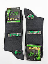 Чоловічі високі шкарпетки Marjinal, бамбукові демісезонні стрейч, антибактеріальні класичні однотонні, 40-45, 6 пар/уп. чорні
