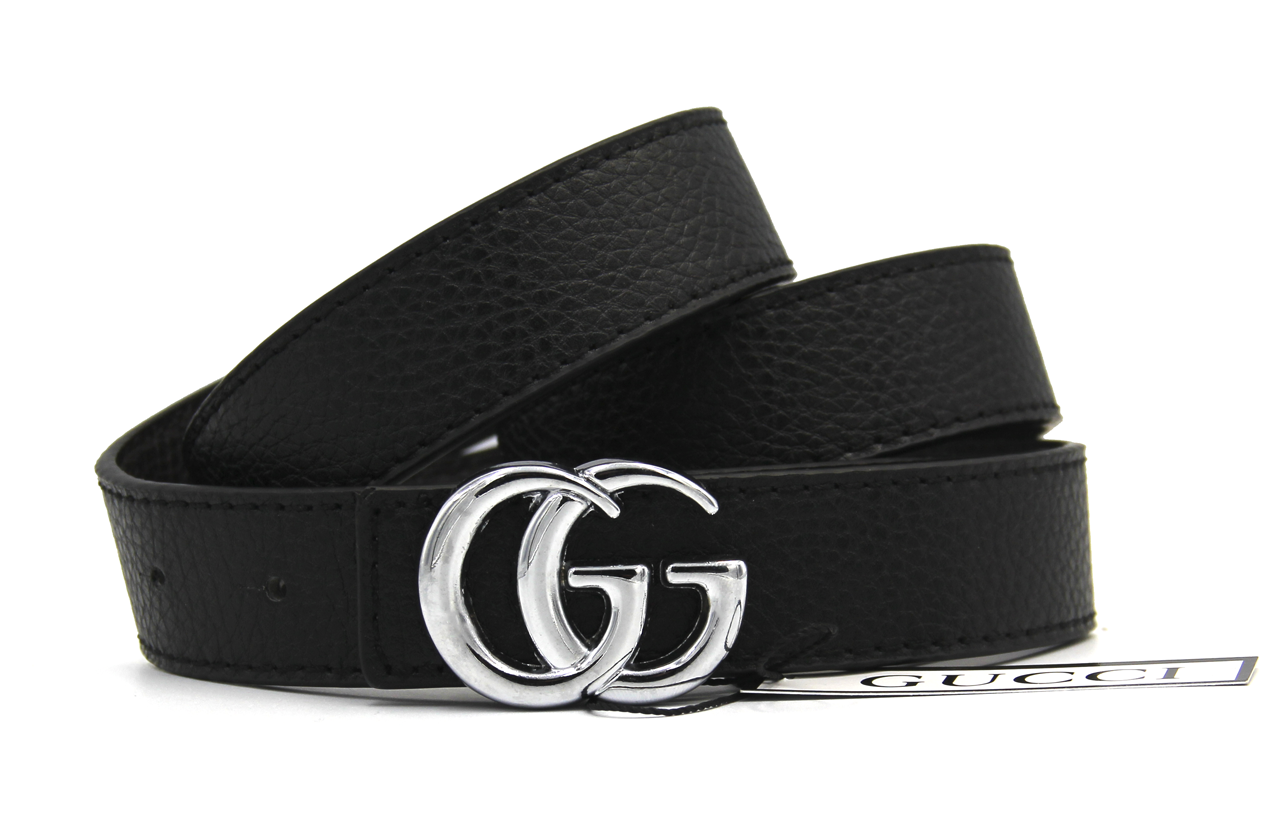 Жіночий Ремінь Двосторонній GUCCI 28 мм чорний коричневий