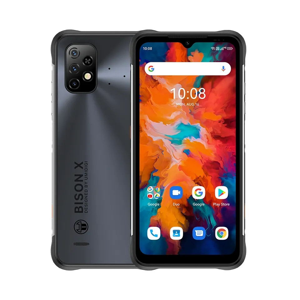 Смартфон UMIDIGI BISON X10 NFC захист IP68 6.53" 4/64 Гб Helio P60 6150 мА·год 2SIM (чорний)