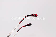 Жіноча червоно-золотиста металева оправа для окулярів для зору, фото 3