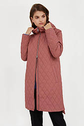 Стьобана жіноча куртка Finn Flare A20-12056-320 темно-рожева XS