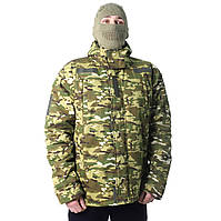 Парка мужская тактическая для военных и армии Combat SoftShell, Куртка военная Зеленая размер 3XL
