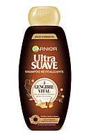 Відновлюючий шампунь для волосся з імбиром Garnier Ultra Suave 400 мл.