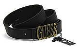 Ремінь жіночий GUESS Двосторонній 28 мм чорний коричневий, фото 3