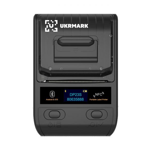 Портативний 2" термопринтер USB Bluetooth NFC Ukrmark DP23BK чорний