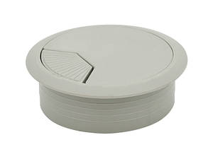 Заглушка GIFF кабельна пластикова Сіра