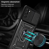 Ударостійкий чохол Camshield Serge Ring for Magnet для Samsung Galaxy A03s (SM-A037FZ), фото 4