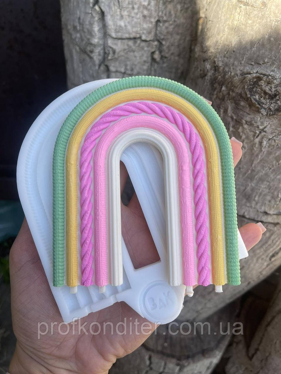 Ексклюзив! Силіконовий молд шоколаду та ін "Веселка №13", фото 1