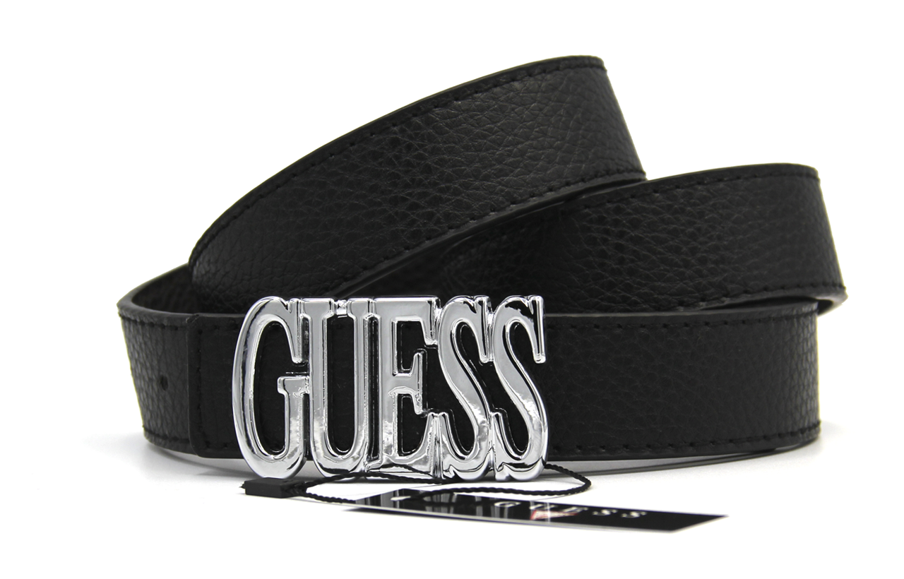 Ремінь жіночий GUESS Двосторонній 28 мм чорний коричневий