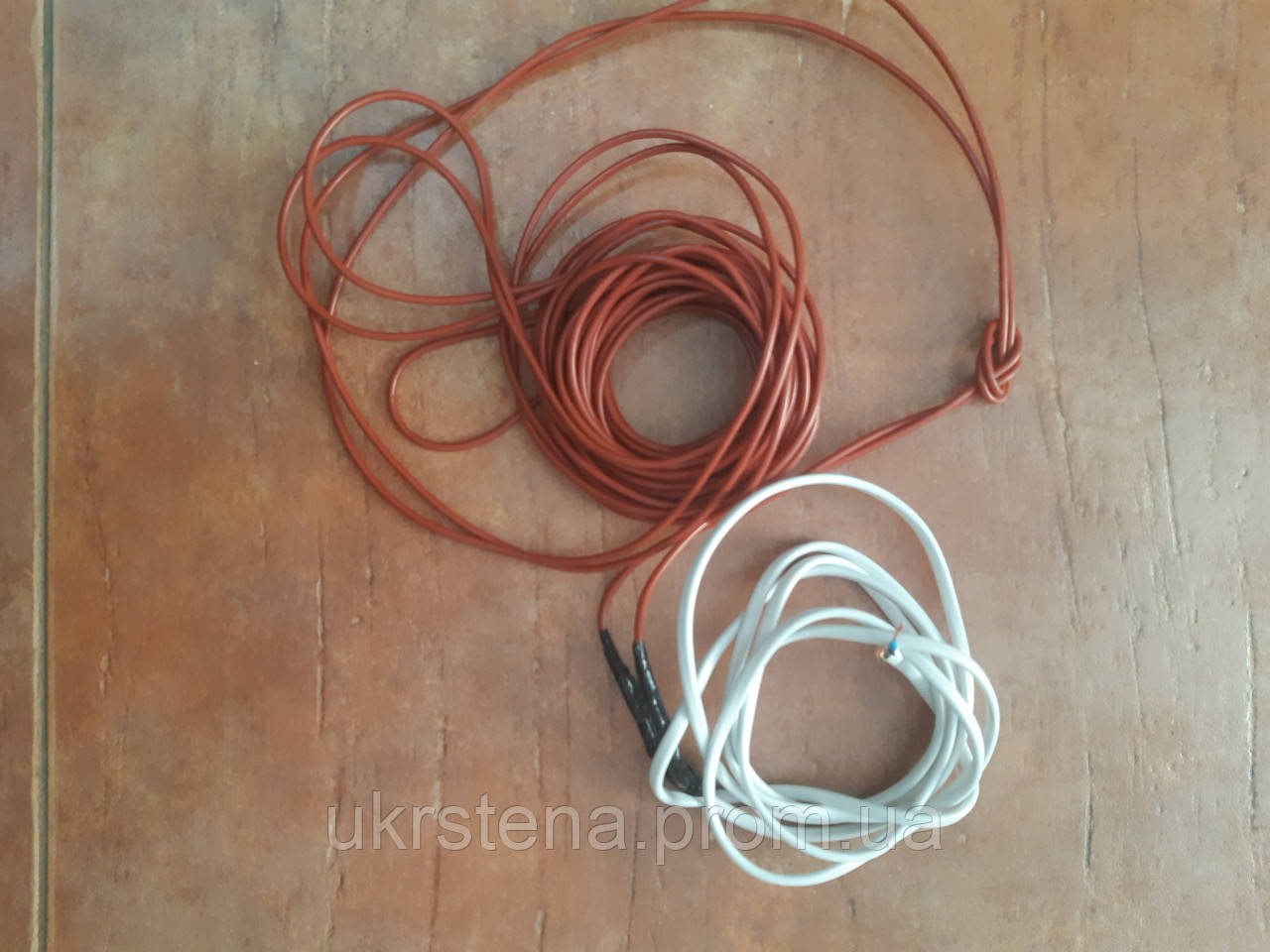 Нагрівальний кабель 33 Ом 12 к, готовий контур 10 м із холодним введенням 2 м