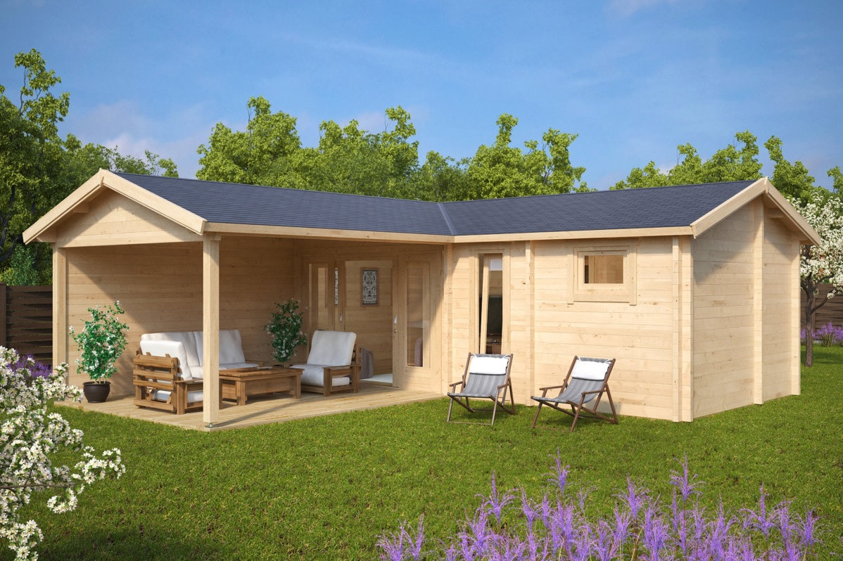 Будинок з термобруса 21 м2. від виробника Thermo Wooden House 055