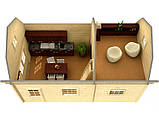 Будинок з термообробленого бруса 40 м2 від виробника. Thermo Wooden House 116, фото 5