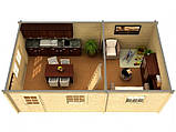 Будинок з термообробленого бруса 40 м2 від виробника. Thermo Wooden House 116, фото 6