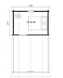 Будинок з термообробленого бруса 40 м2 від виробника. Thermo Wooden House 116, фото 7