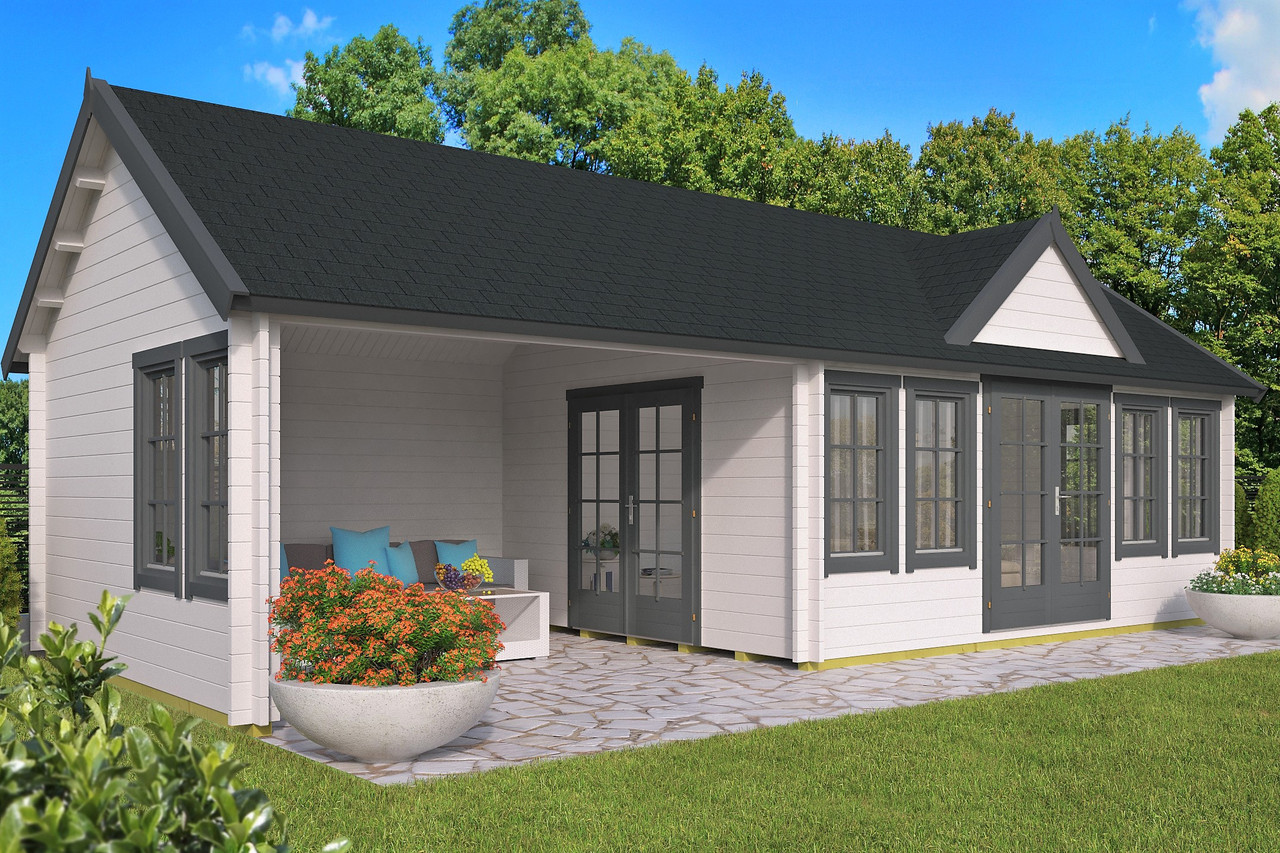 Будинок з термообробленого бруса 37,2 м2 від виробника. Thermo Wooden House 119