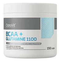 Аминокислоты (БЦАА) OstroVit BCAA + GLUTAMINE 1100 (150 капсул.)